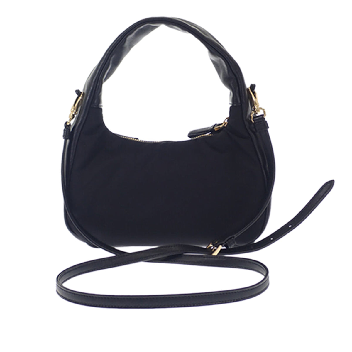 Prada Mini Re Nylon and Nappa Bow Satchel