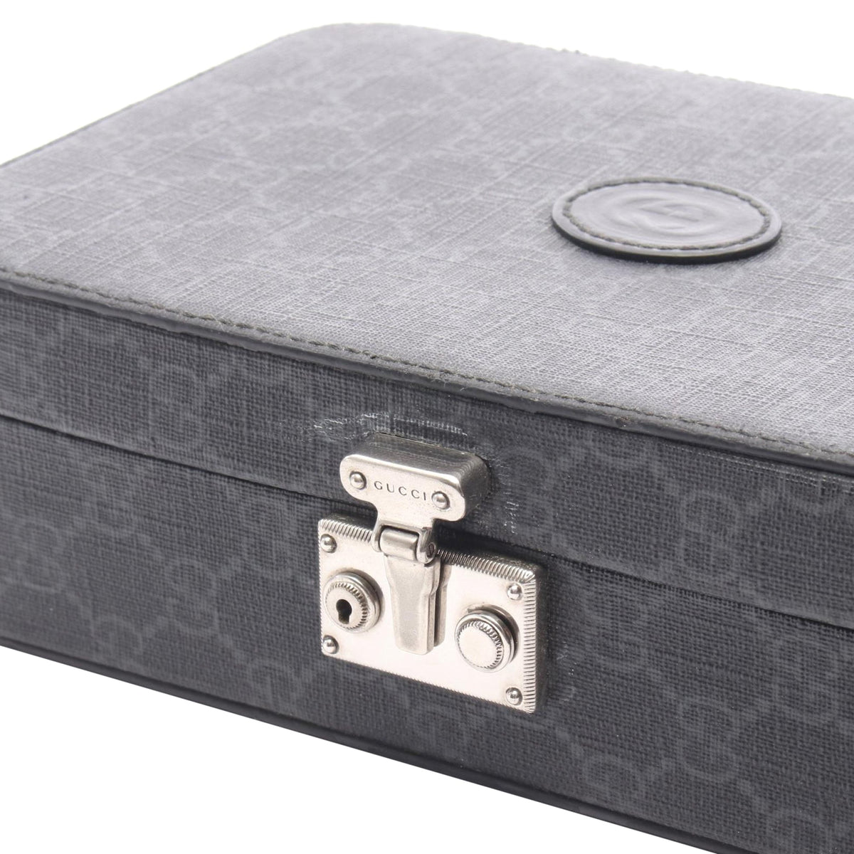 Gucci GG Supreme Interlocking G Crossbody — Black