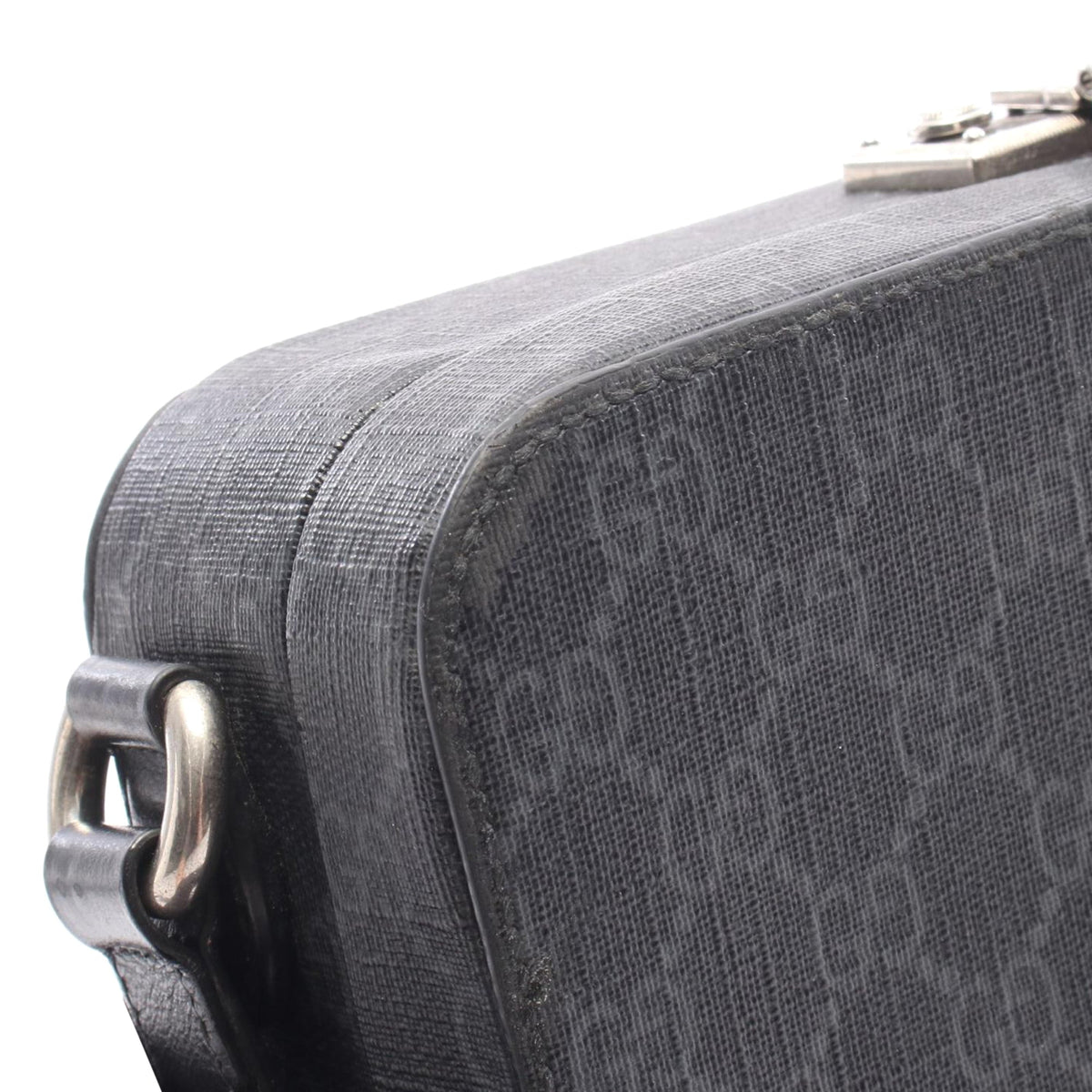 Gucci GG Supreme Interlocking G Crossbody — Black