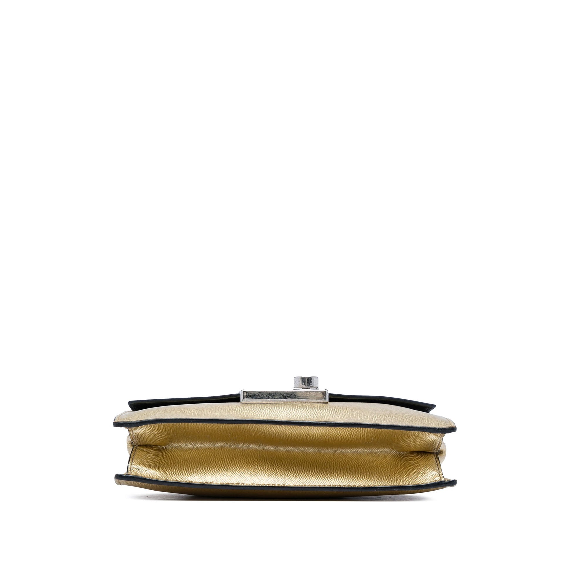 Prada Saffiano Sound Lock Satchel
