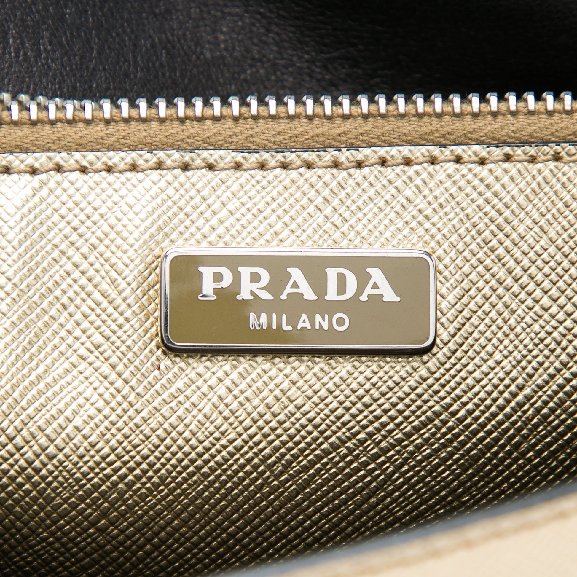 Prada Saffiano Sound Lock Satchel