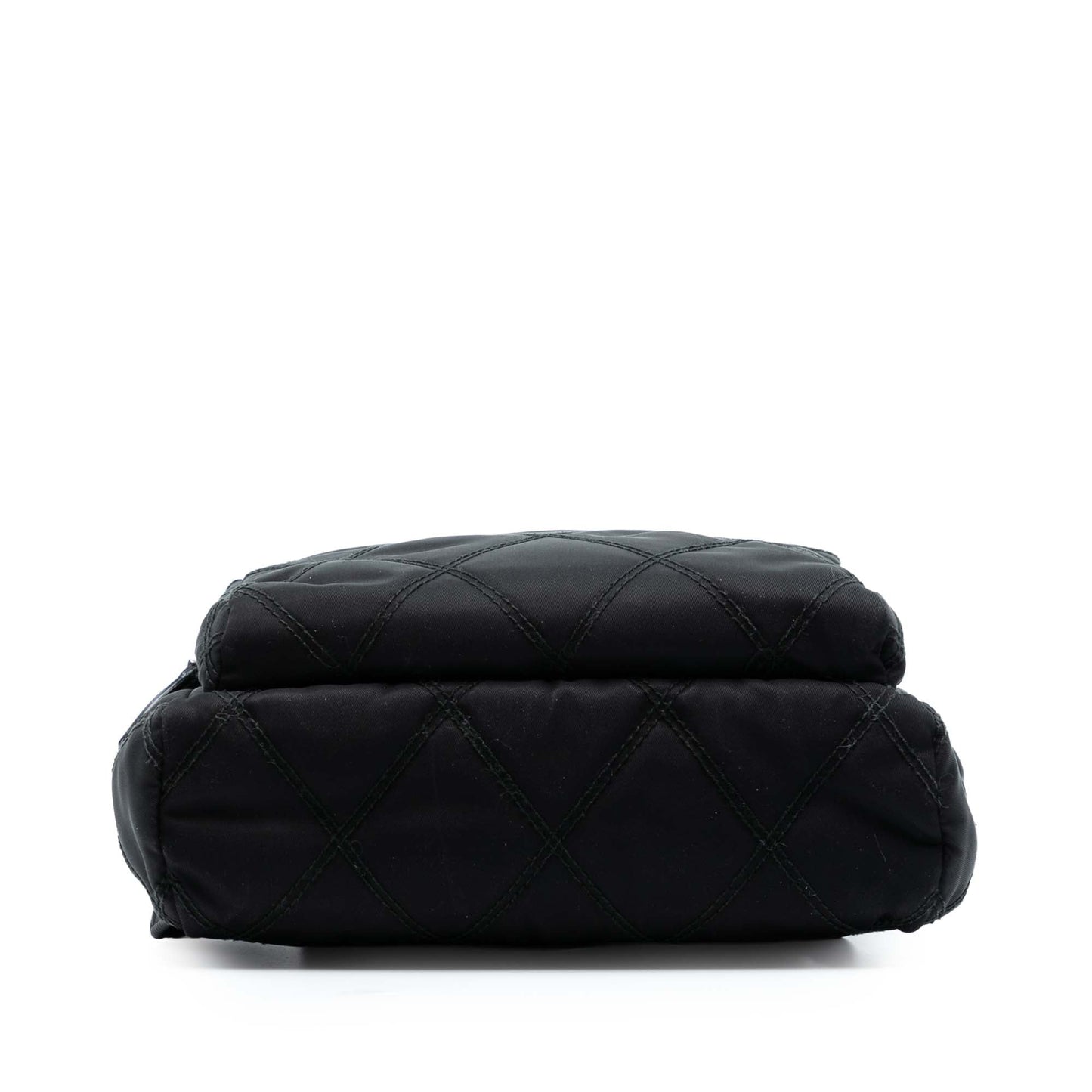 Prada Saffiano Trimmed Impuntu Tessuto Backpack