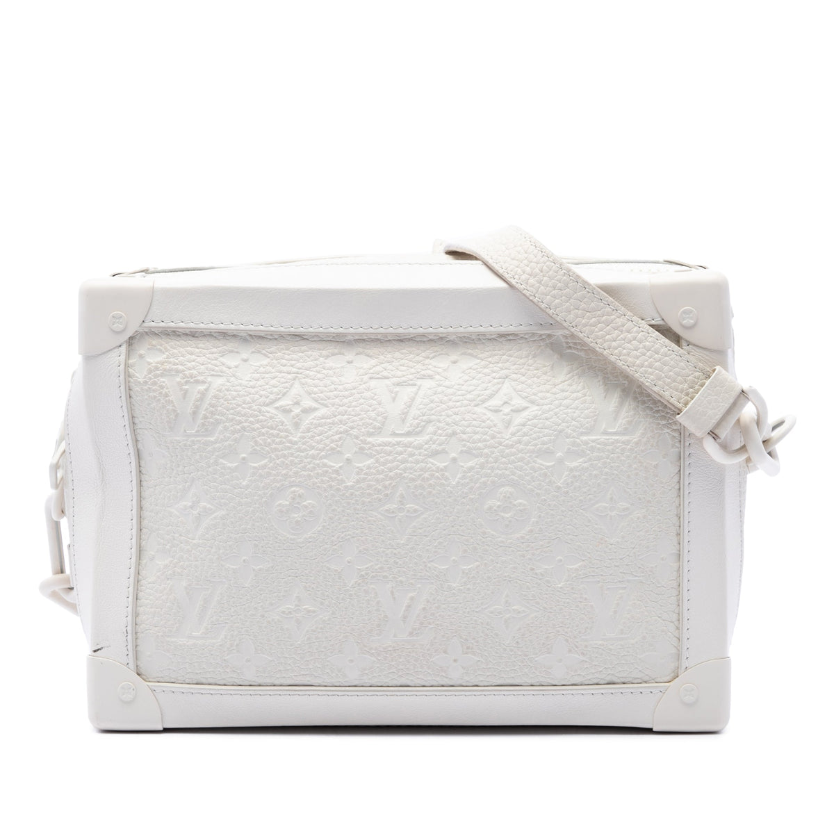 Louis Vuitton Monogram Taurillon Solar Ray Soft Trunk — White