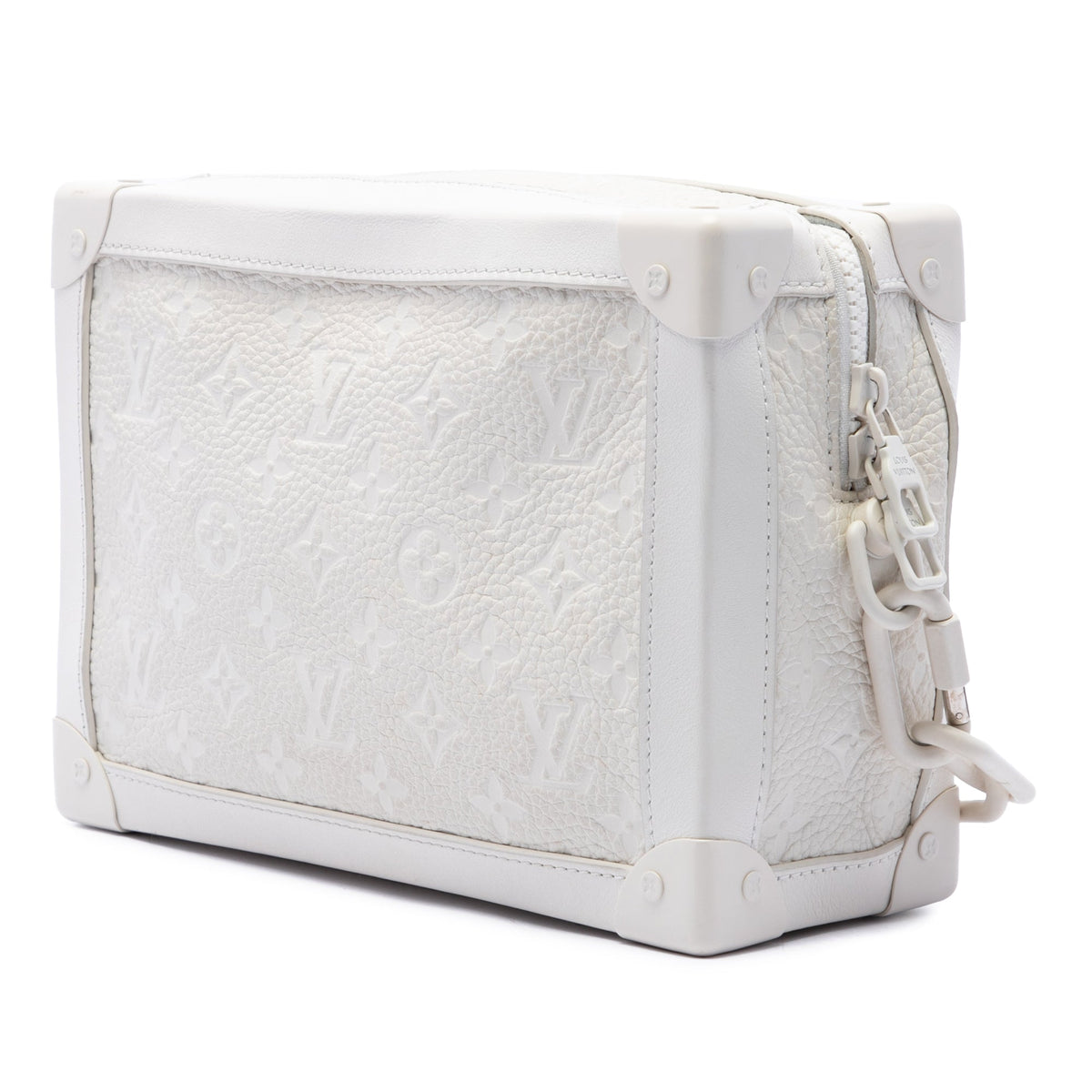 Louis Vuitton Monogram Taurillon Solar Ray Soft Trunk — White