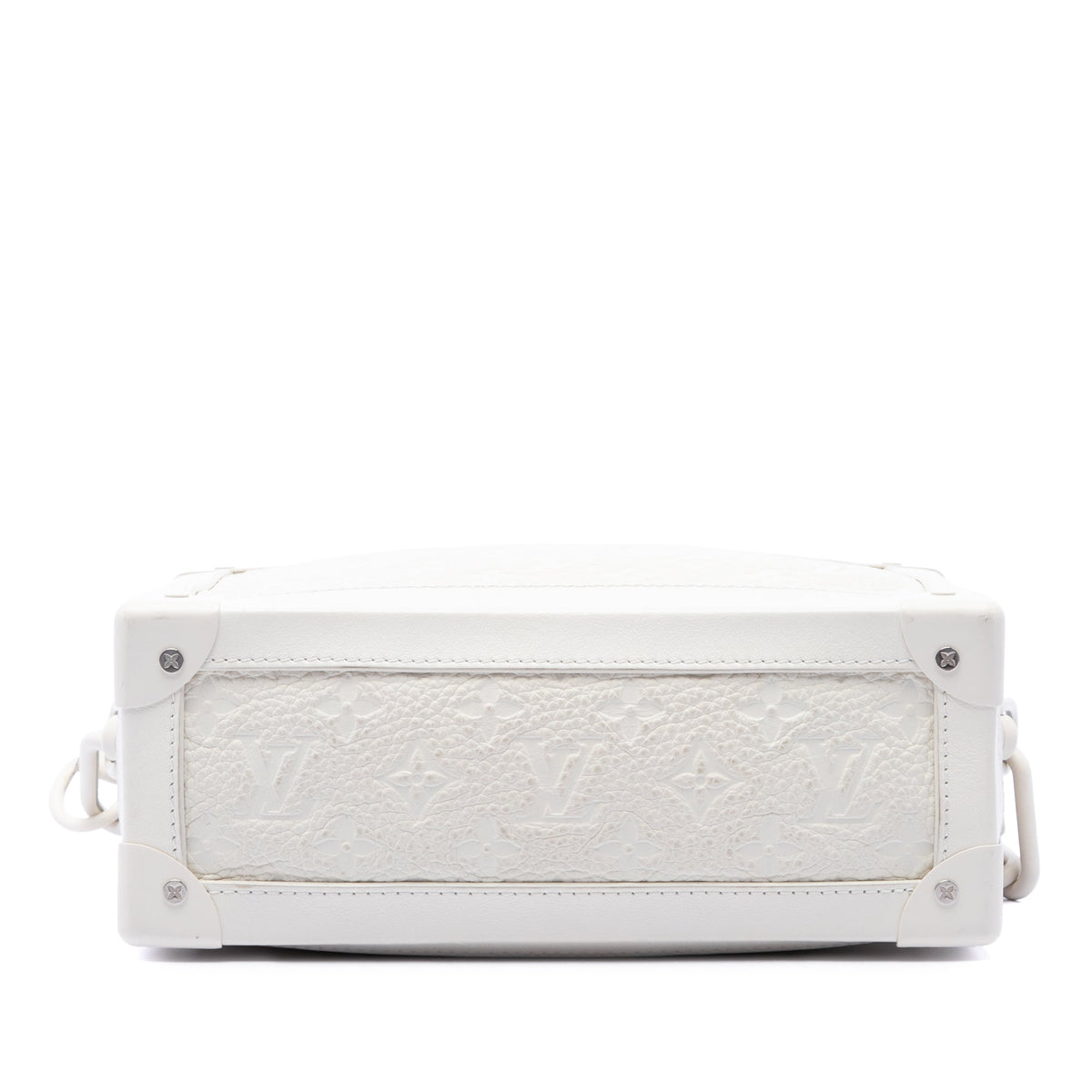 Louis Vuitton Monogram Taurillon Solar Ray Soft Trunk — White