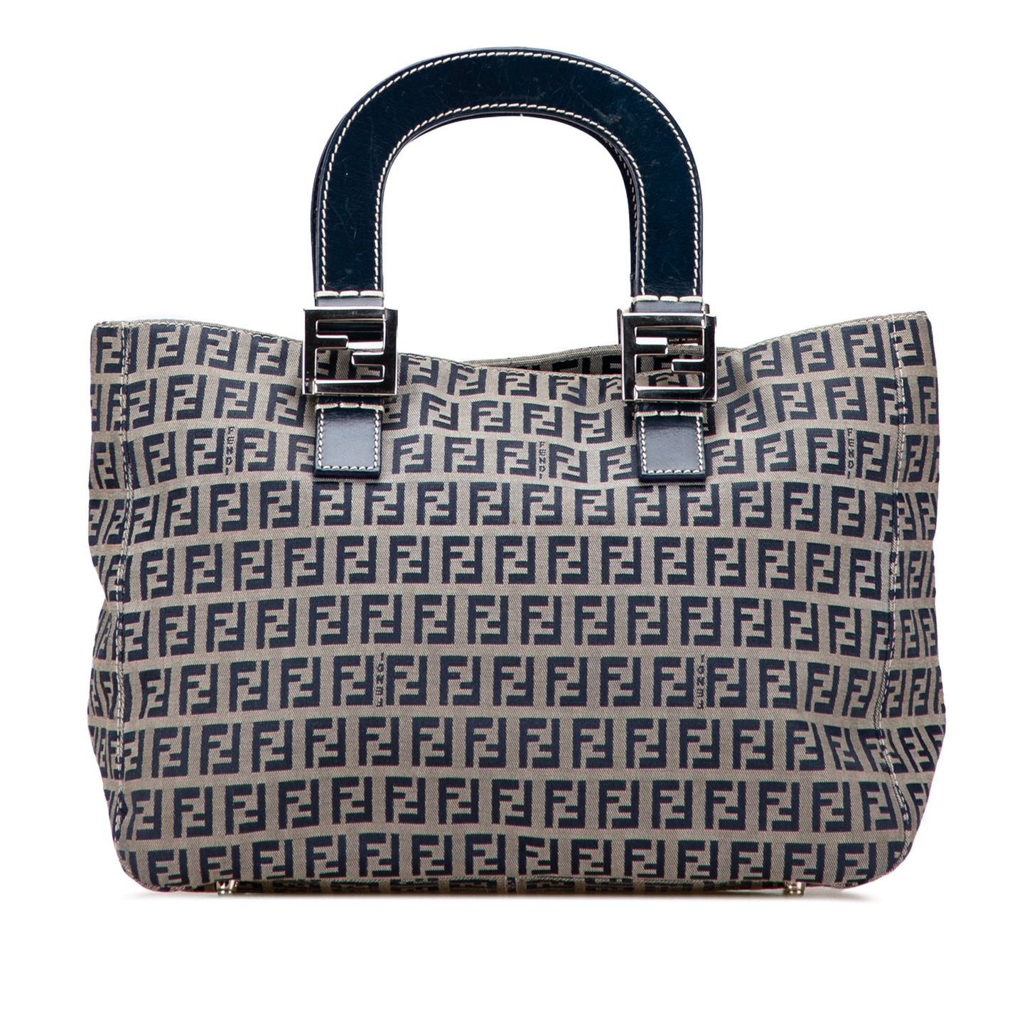 Fendi Small Zucchino Canvas Twins Tote