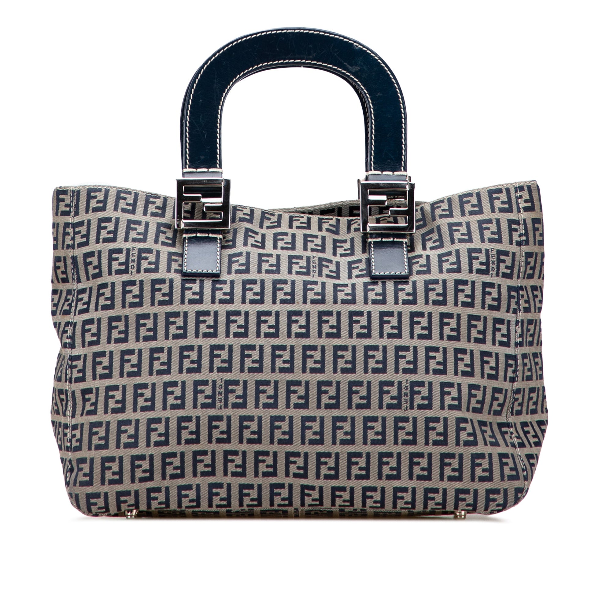 Fendi Small Zucchino Canvas Twins Tote