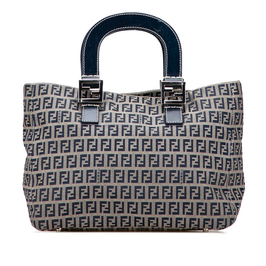 Fendi Small Zucchino Canvas Twins Tote