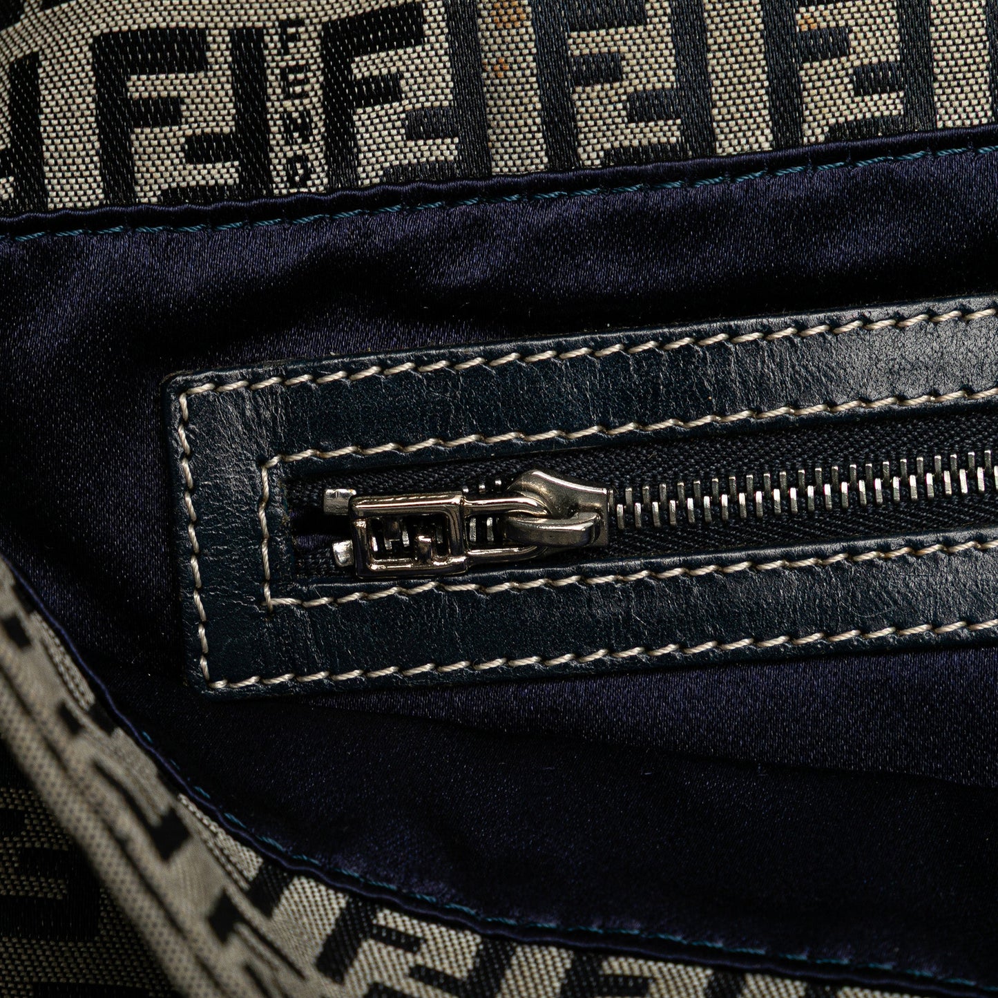 Fendi Small Zucchino Canvas Twins Tote