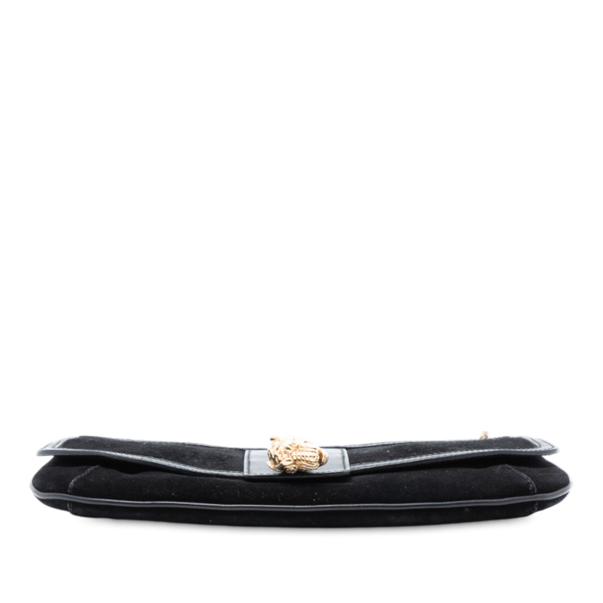 Gucci Suede Tiger Head Crossbody