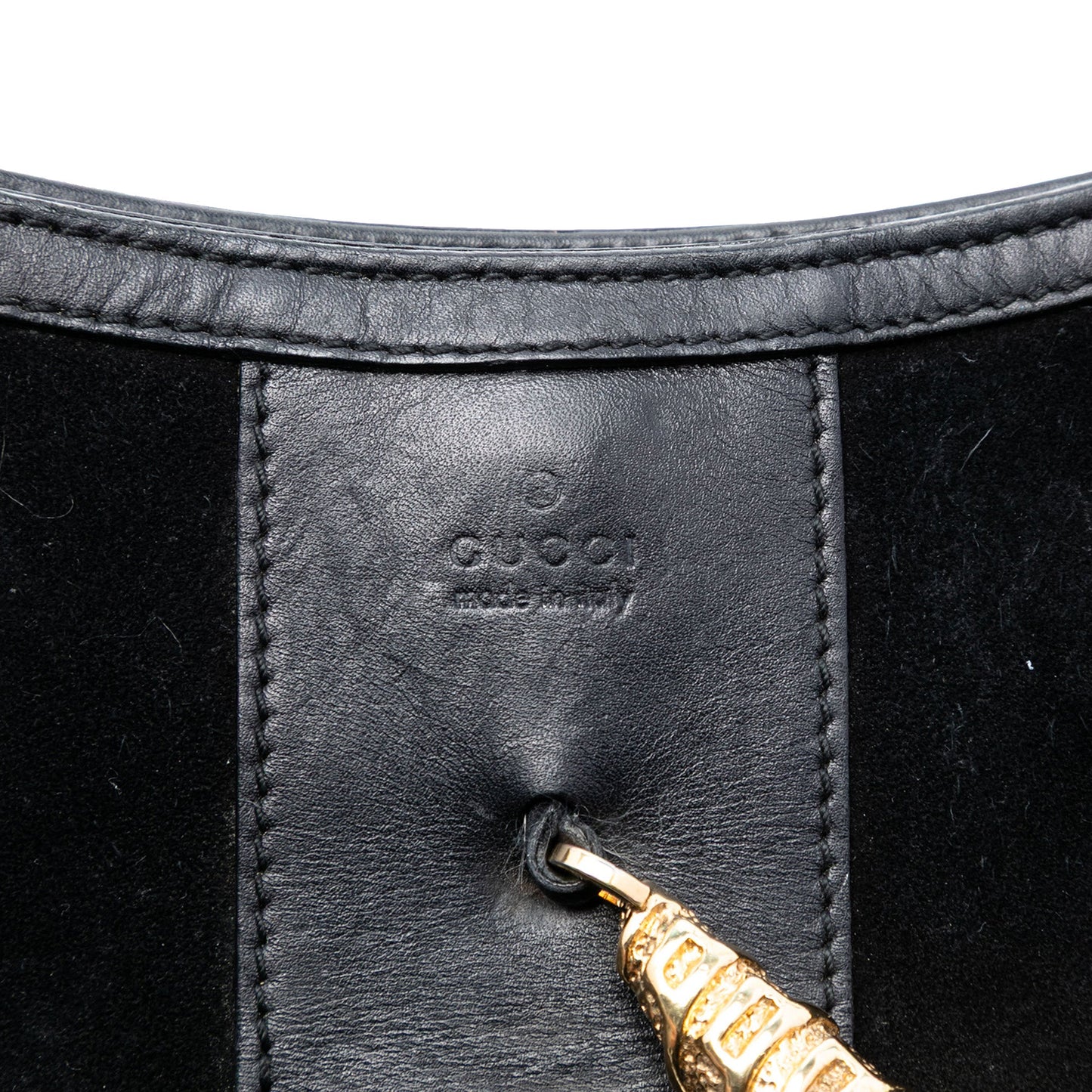 Gucci Suede Tiger Head Crossbody