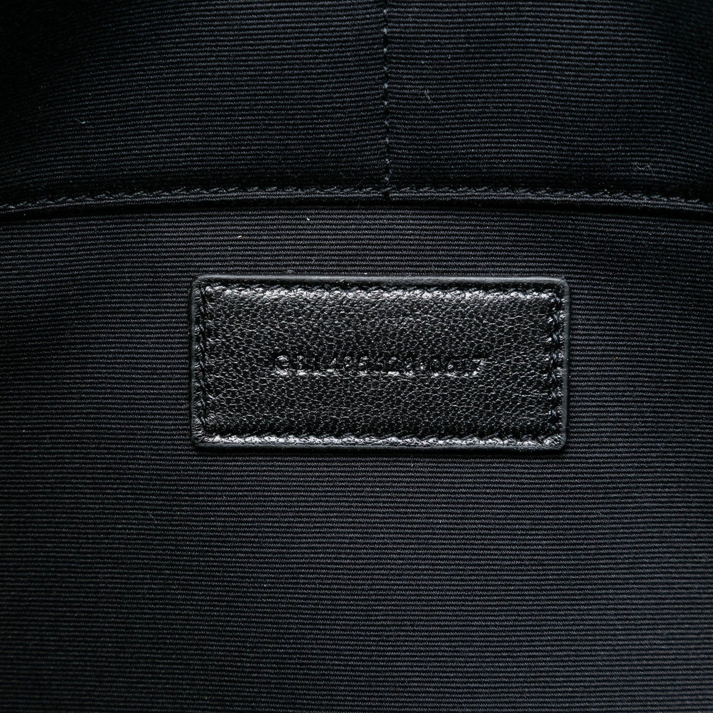 Croc Embossed Leather Monogram Clutch