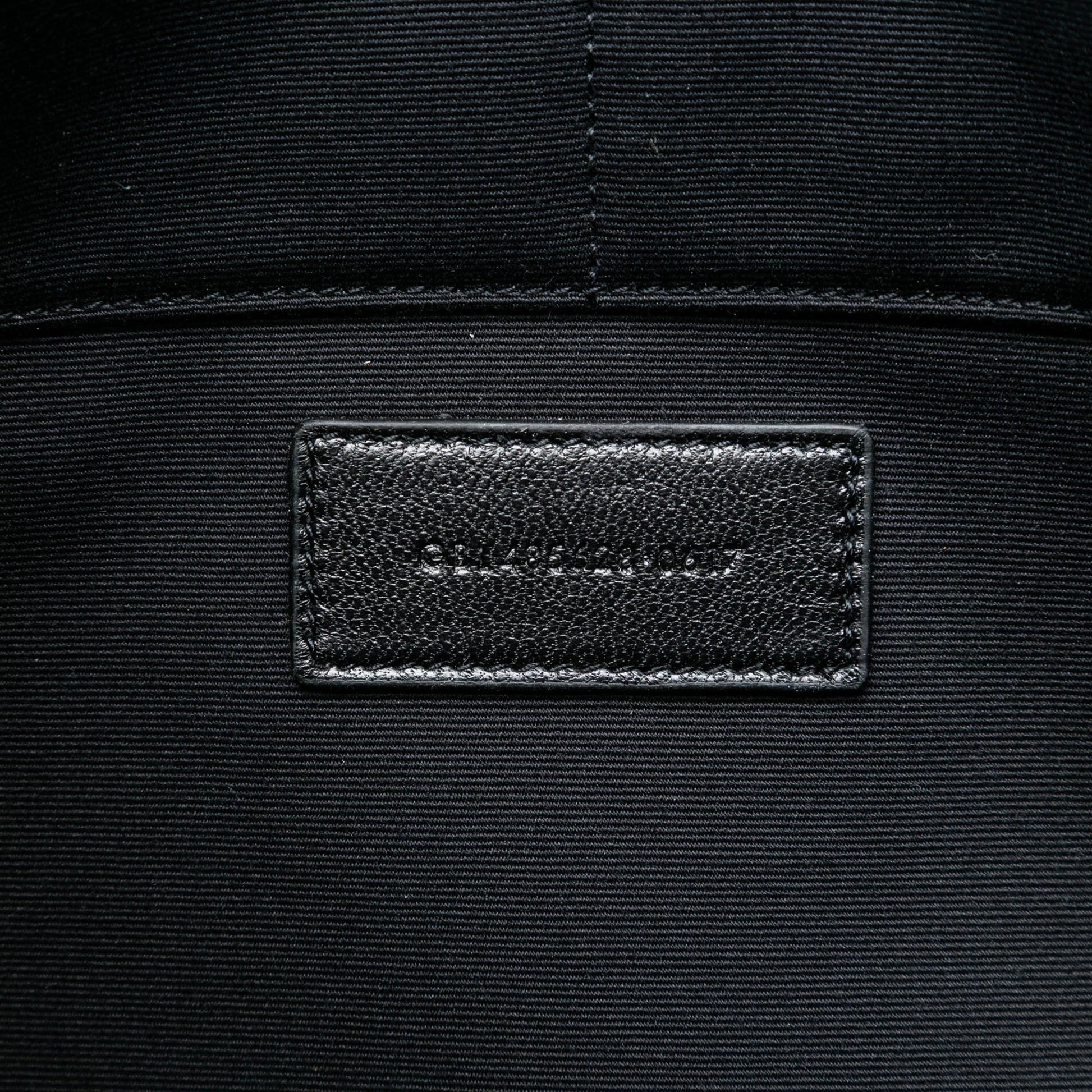 Croc Embossed Leather Monogram Clutch