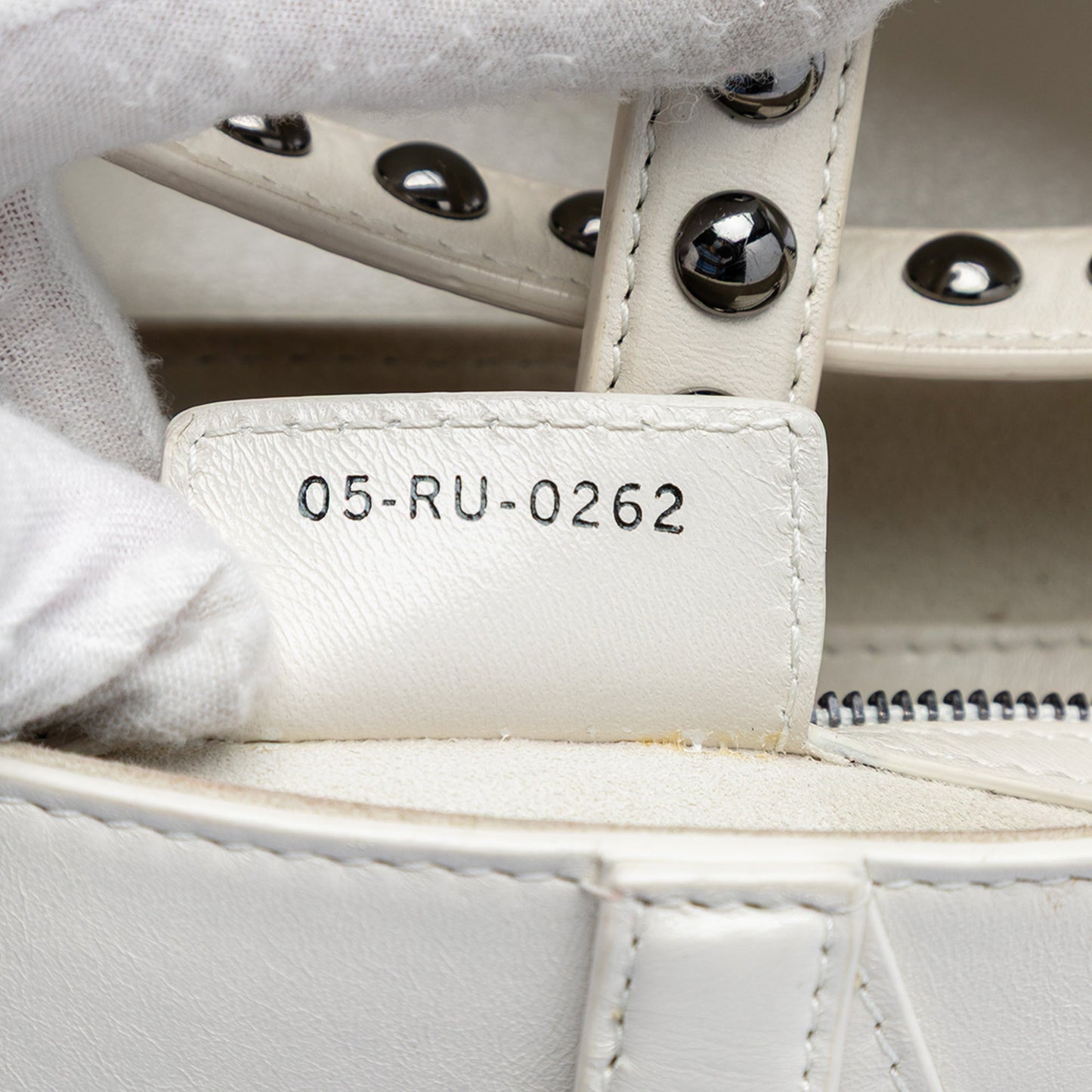 Studded Leather Saddle Bag