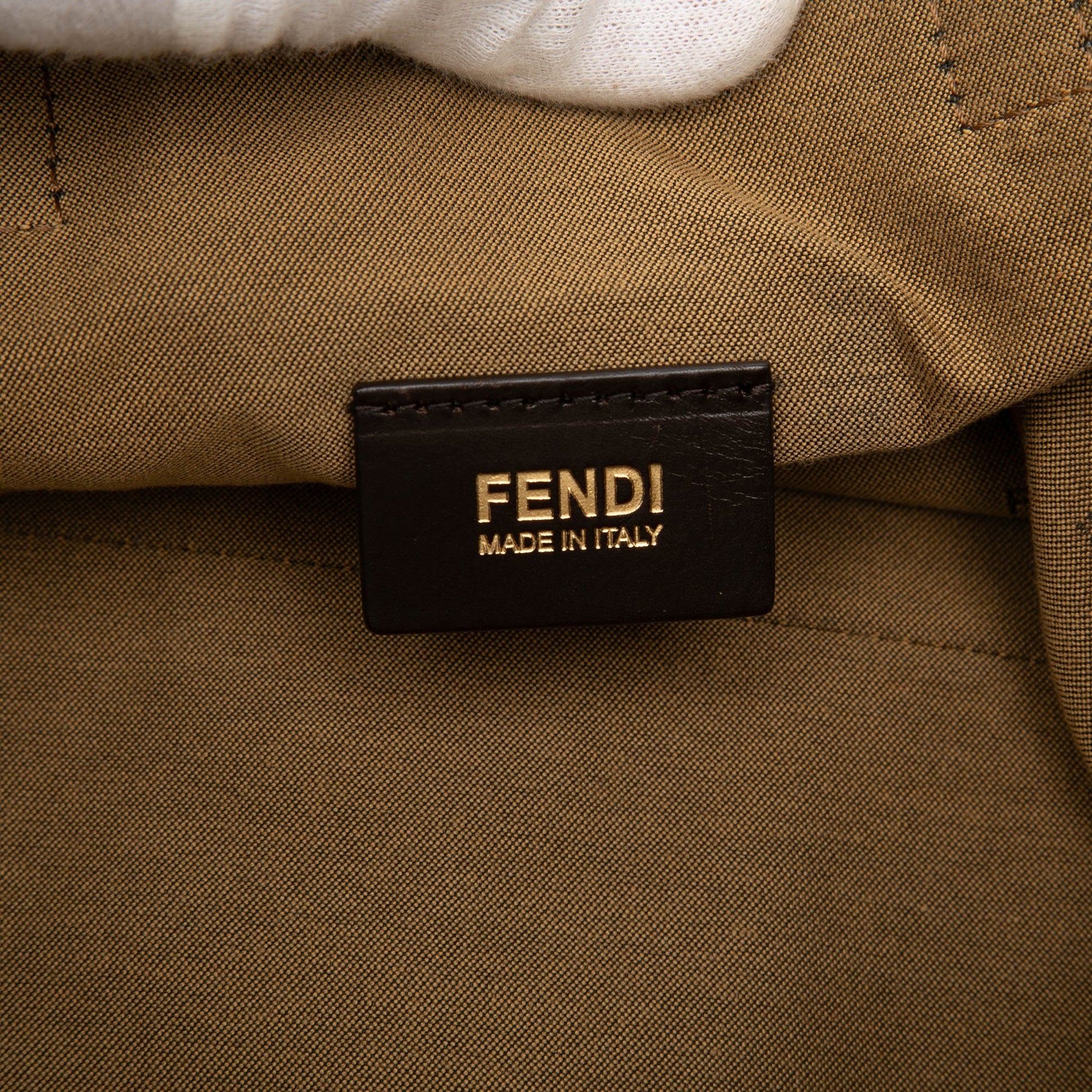 Fendi Leopard Print Canvas Tote