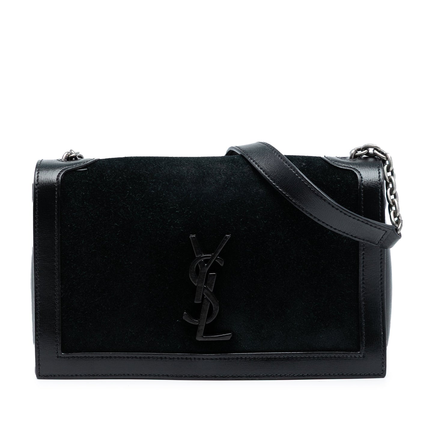 Saint Laurent Suede Monogram Book Bag
