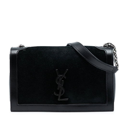 Saint Laurent Suede Monogram Book Bag
