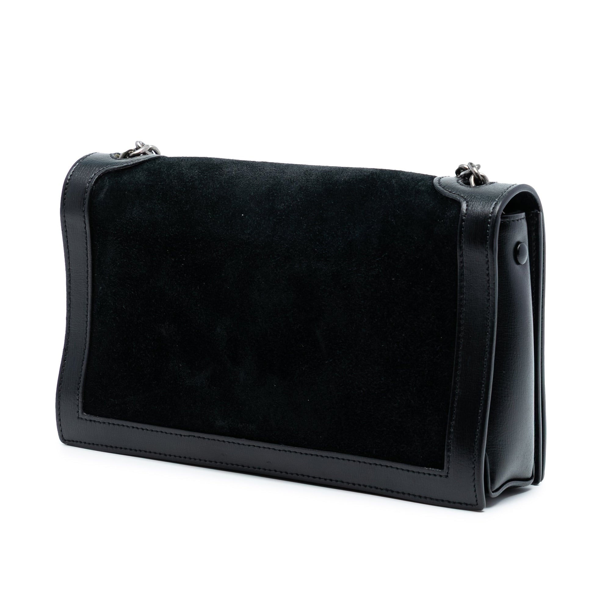 Saint Laurent Suede Monogram Book Bag