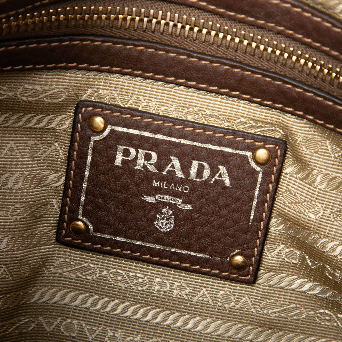 Prada Canvas Canapa Logo Crossbody — Beige
