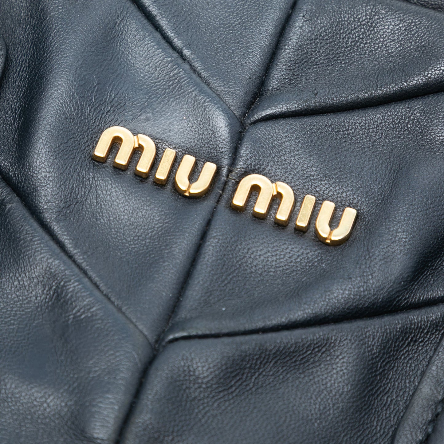 Miu Miu Quilted Nappa Plastic Chain Tote