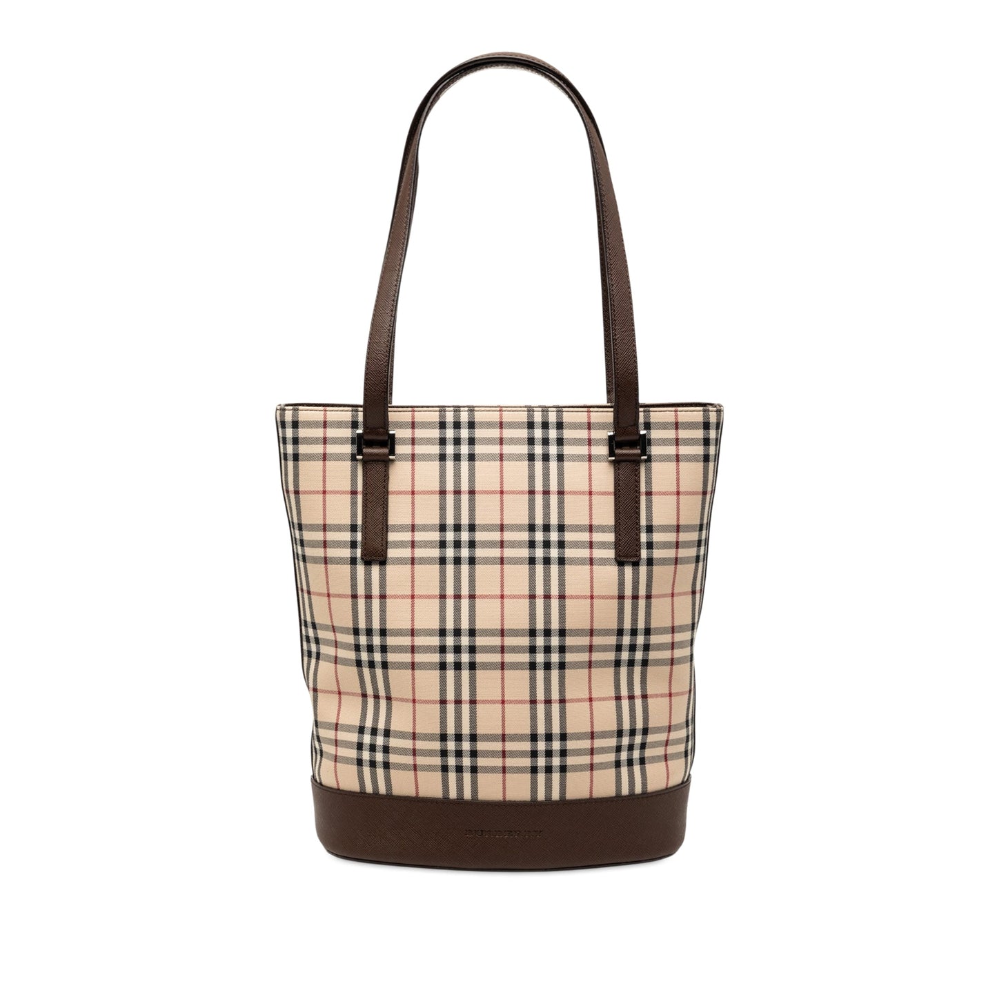 Burberry House Check Canvas Bucket Bag
