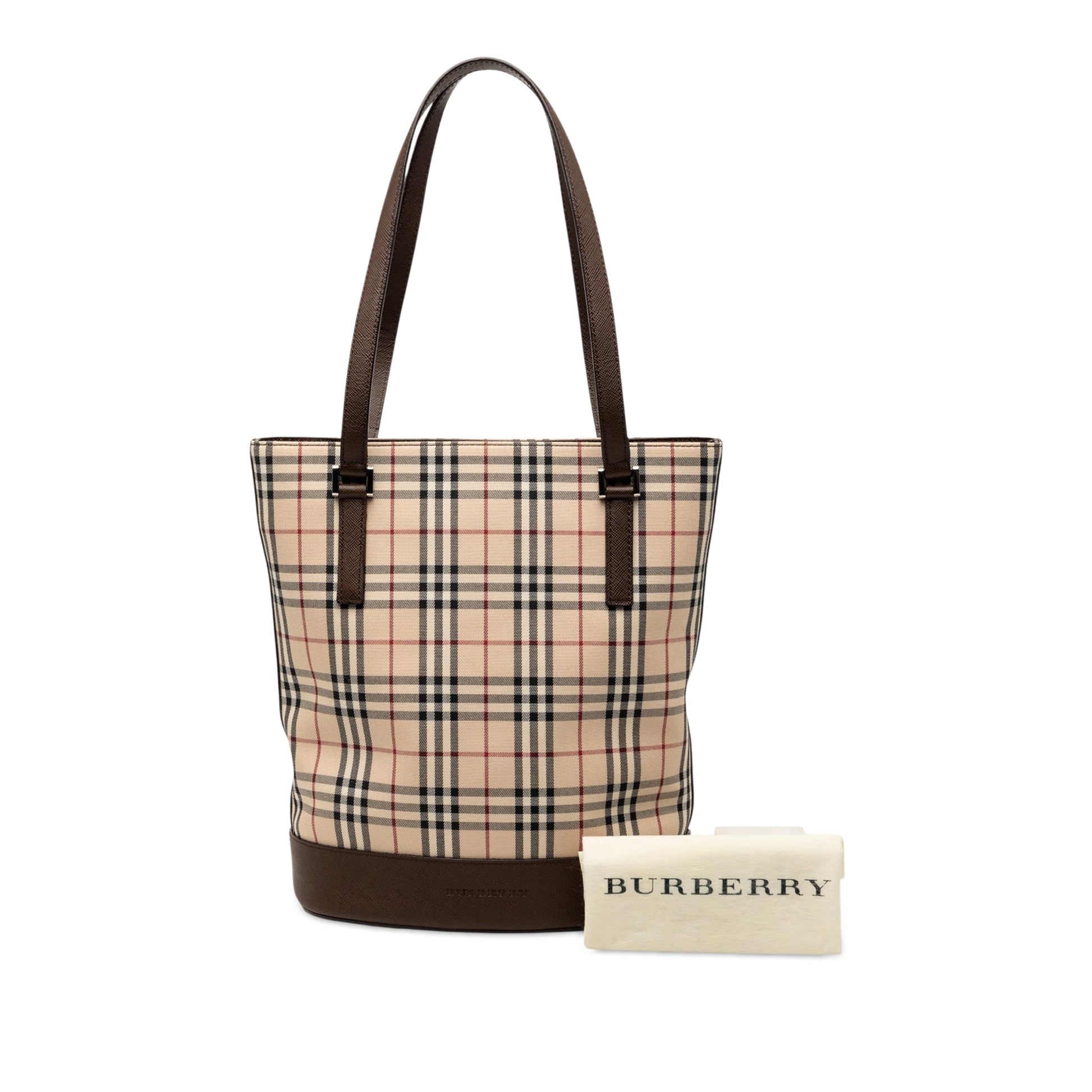 Burberry House Check Canvas Bucket Bag