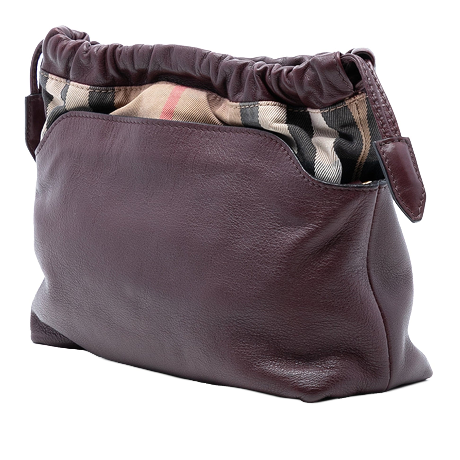 Burberry House Check Canvas and Calfskin Little Crush Crossbody