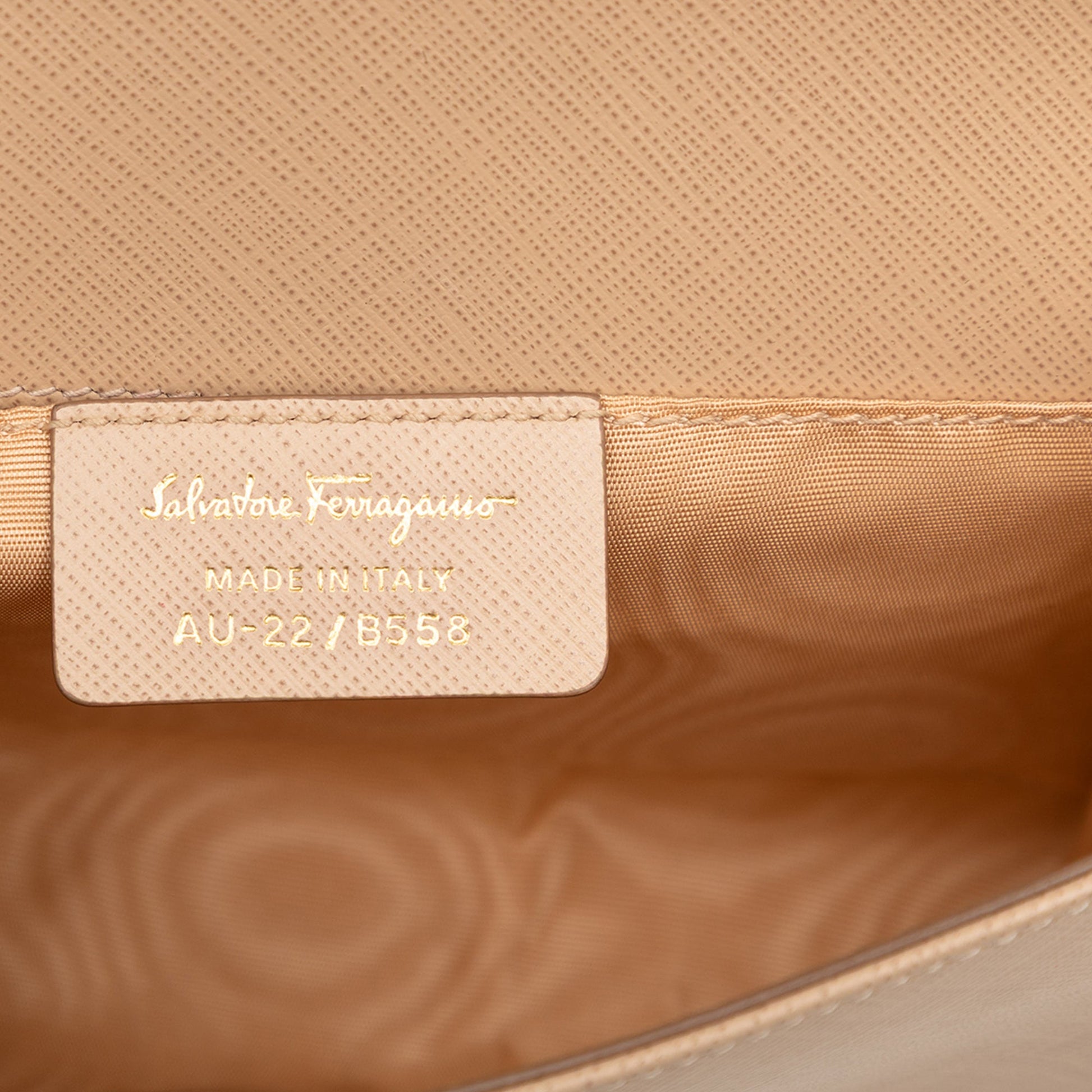 Ferragamo Leather Vara Bow Chain Crossbody