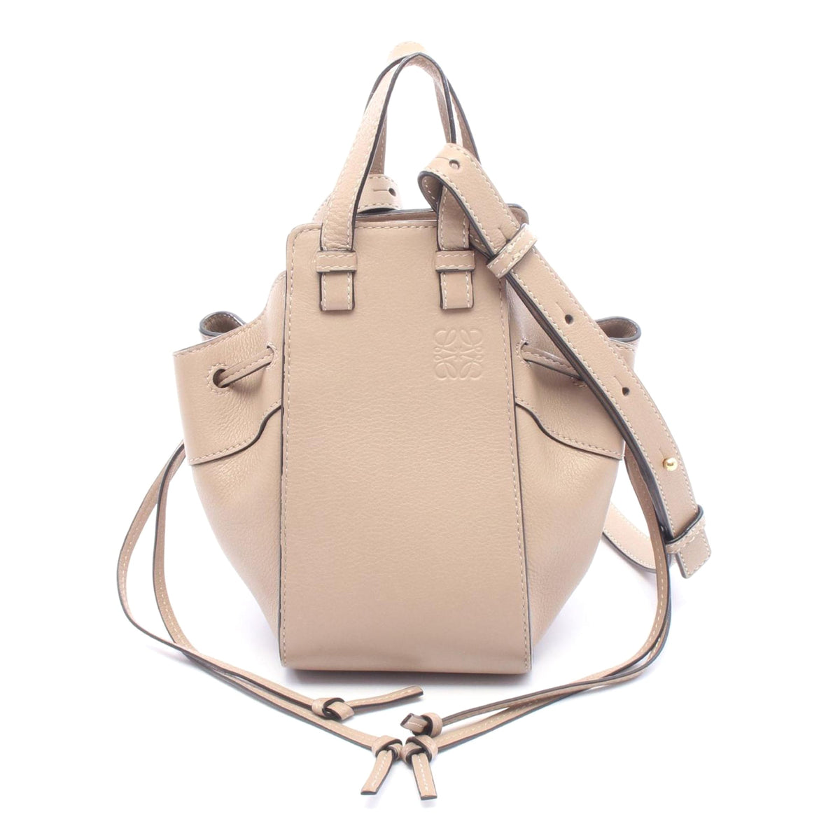 LOEWE Mini Grained Calfskin Drawstring Hammock Bag