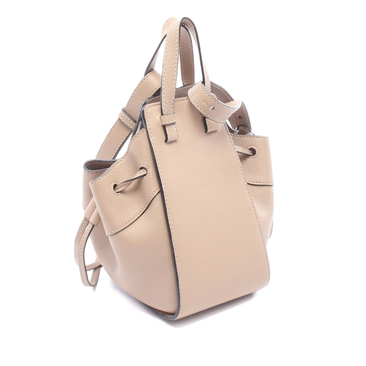 LOEWE Mini Grained Calfskin Drawstring Hammock Bag