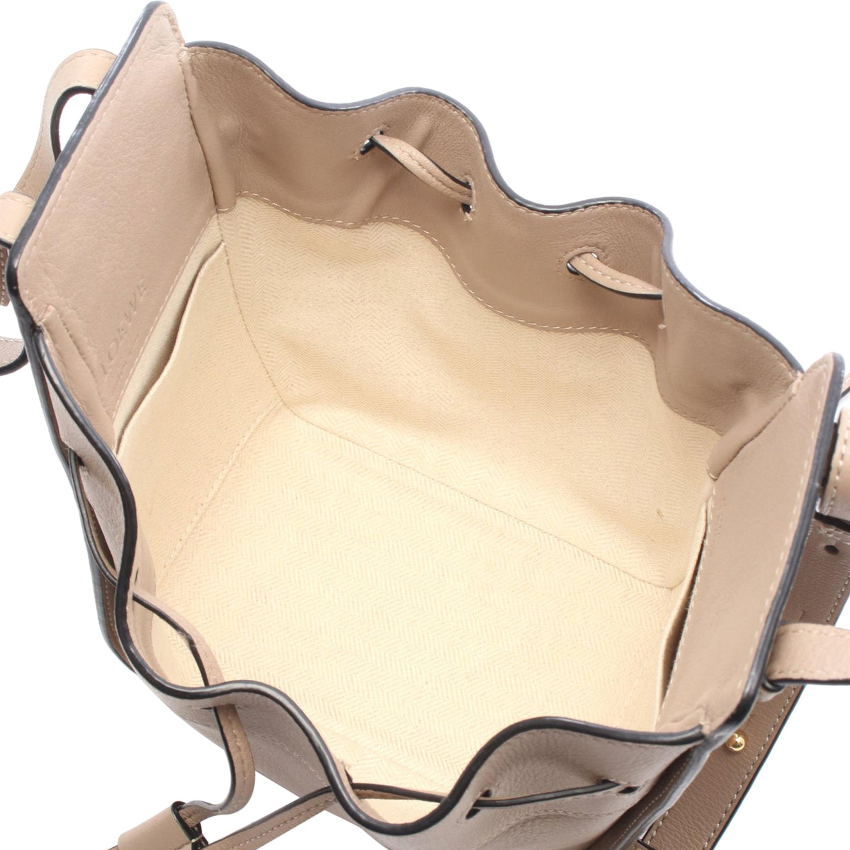 LOEWE Mini Grained Calfskin Drawstring Hammock Bag