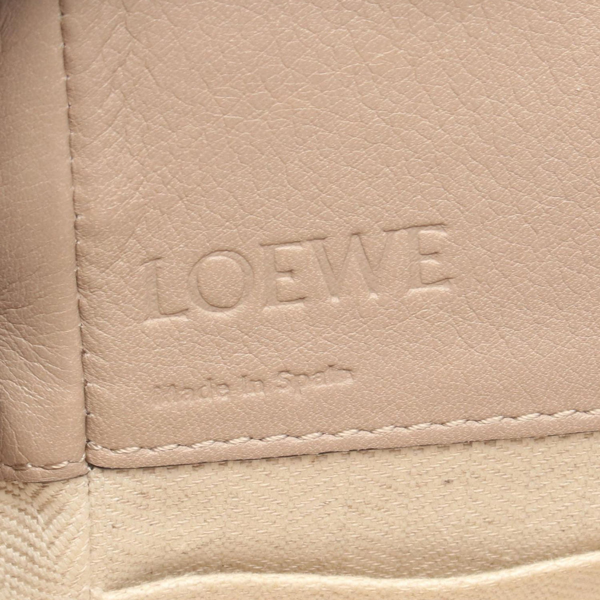 LOEWE Mini Grained Calfskin Drawstring Hammock Bag