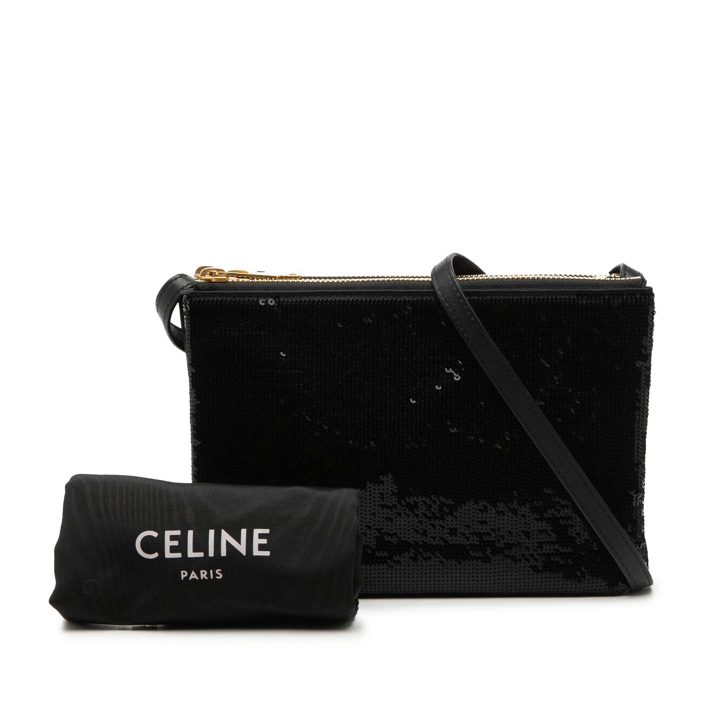 Celine Small Sequin Trio Crossbody