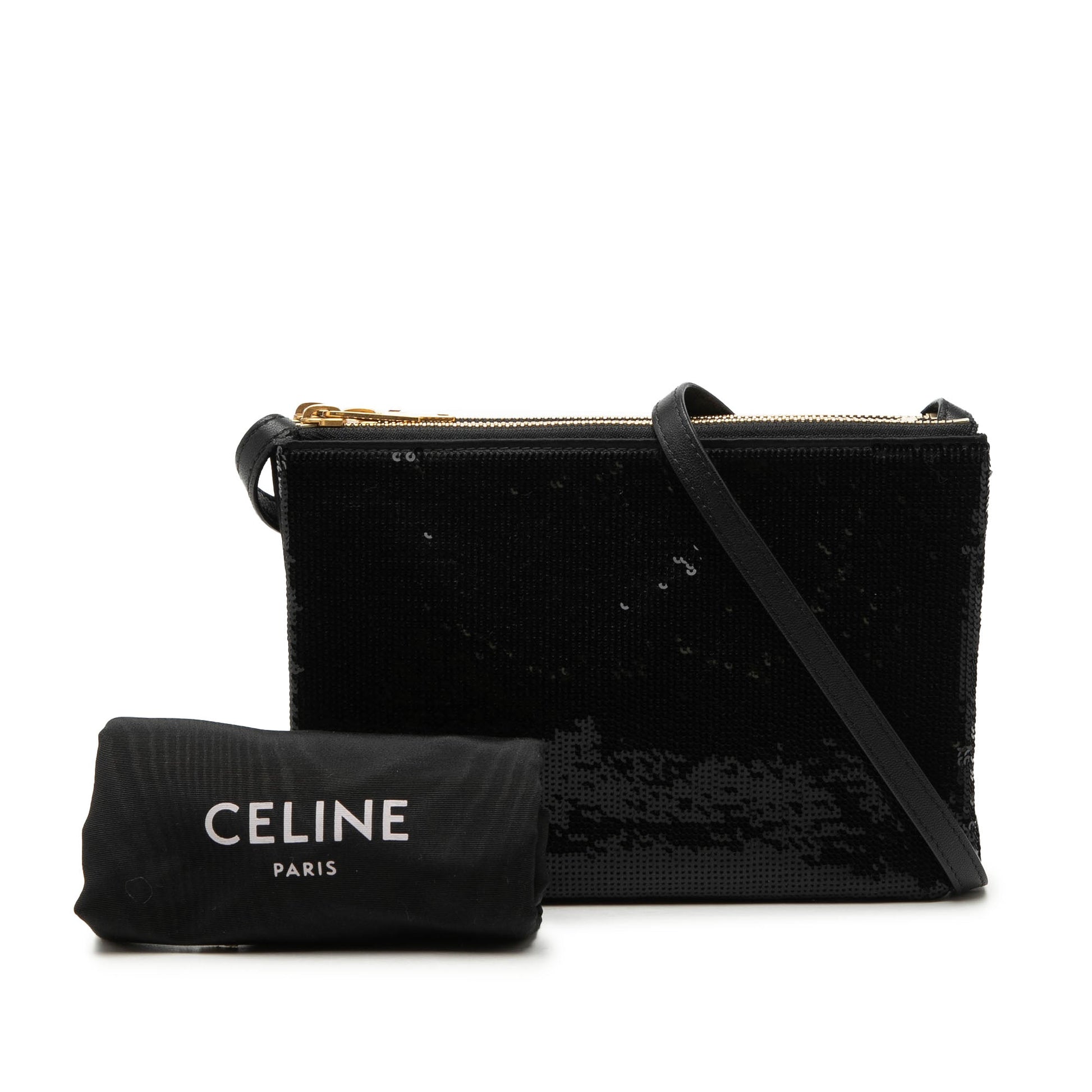 Celine Small Sequin Trio Crossbody