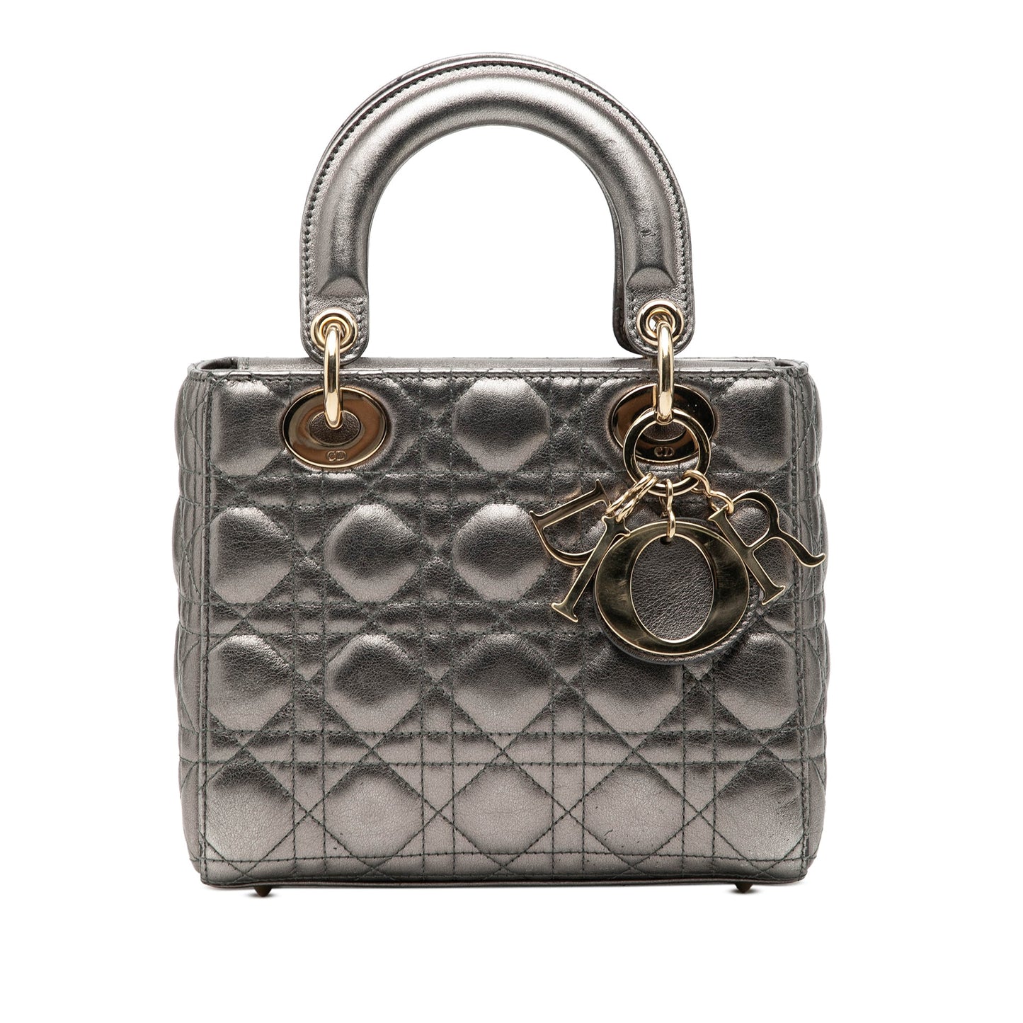 Dior Small Metallic Lambskin Cannage My ABCDior Lady Dior