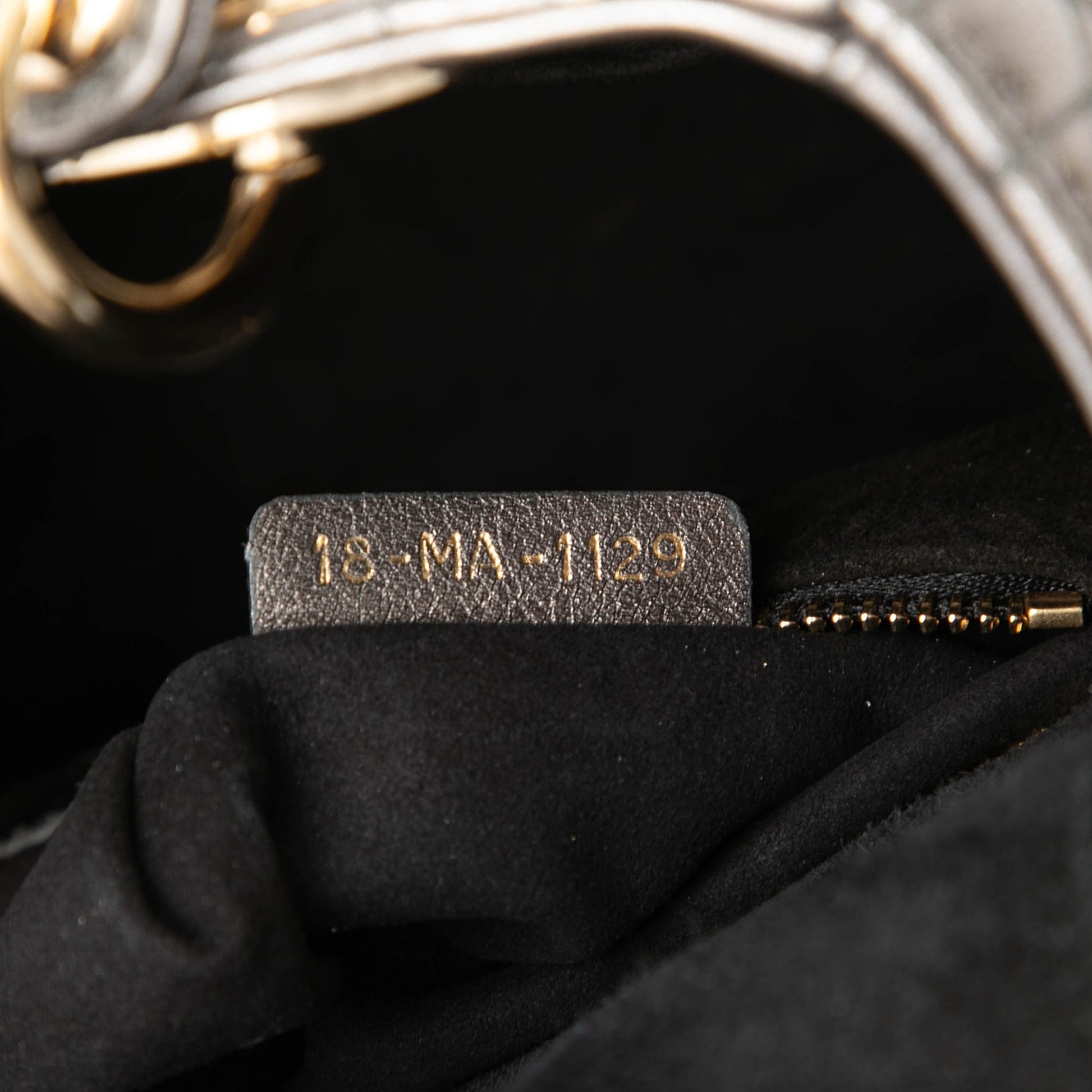 Dior Small Metallic Lambskin Cannage My ABCDior Lady Dior