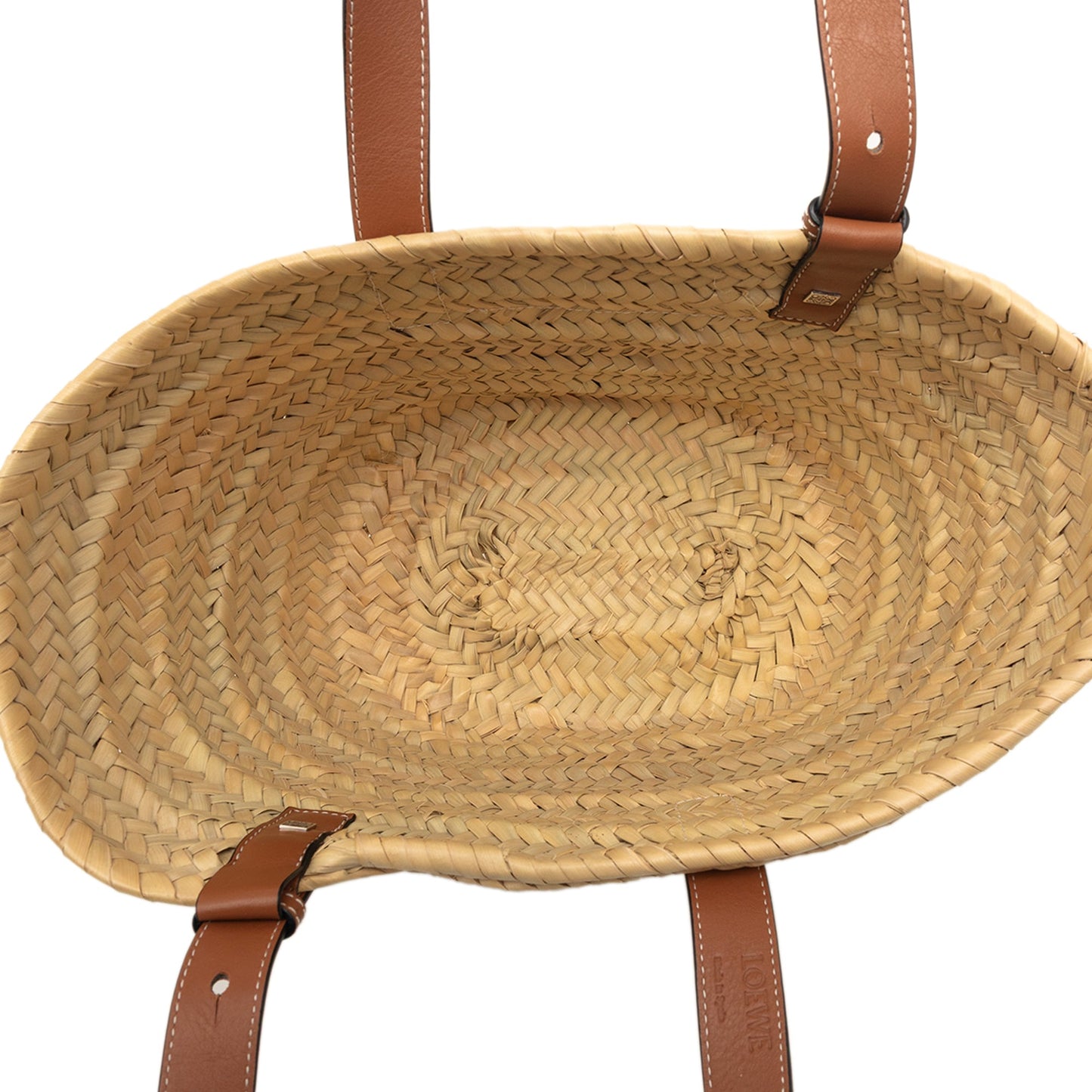 Small Raffia Anagram Basket Tote