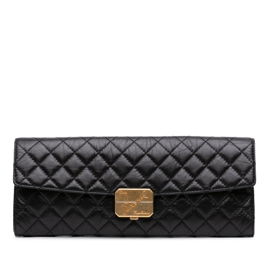 Chanel Paris Hamburg Quilted Aged Calfskin Clutch