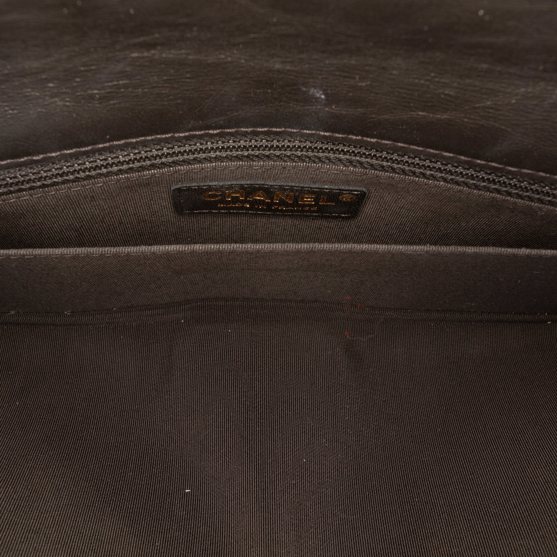 Chanel Paris Hamburg Quilted Aged Calfskin Clutch