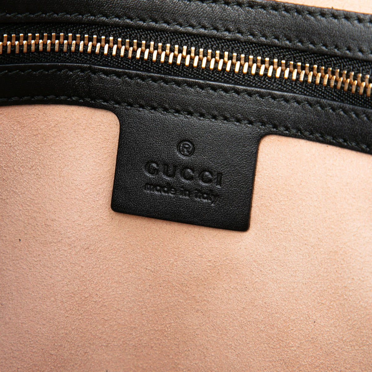 Gucci Guccissima Linea A Fold Over Satchel — Black