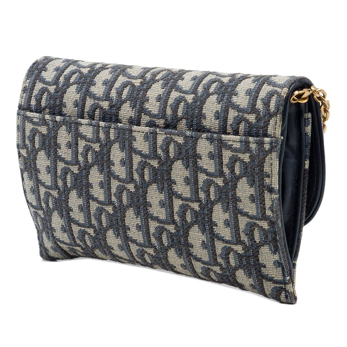 Dior Oblique Canvas Saddle Wallet On Chain