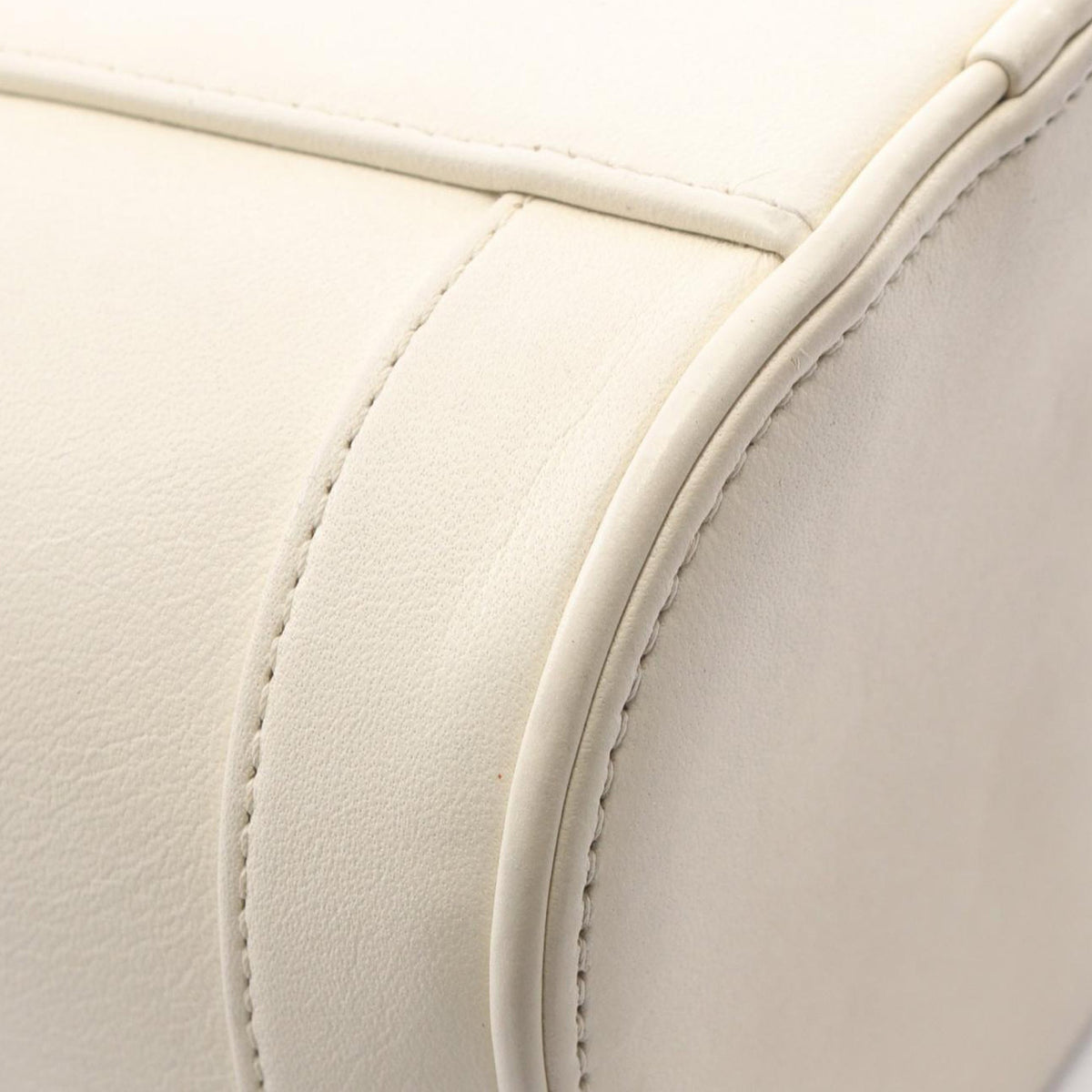 Chanel Lambskin CC Mania Vanity Case — White