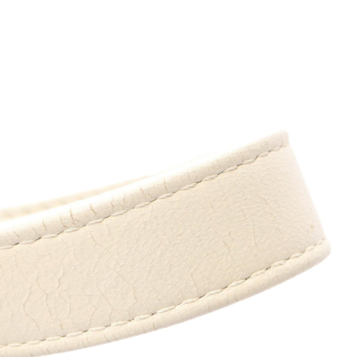 Chanel Lambskin CC Mania Vanity Case — White