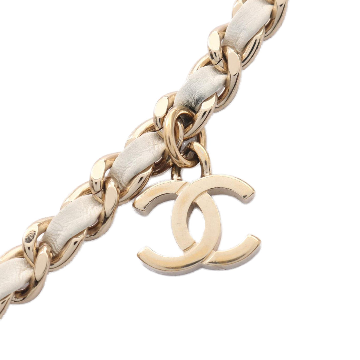 Chanel Lambskin CC Mania Vanity Case — White