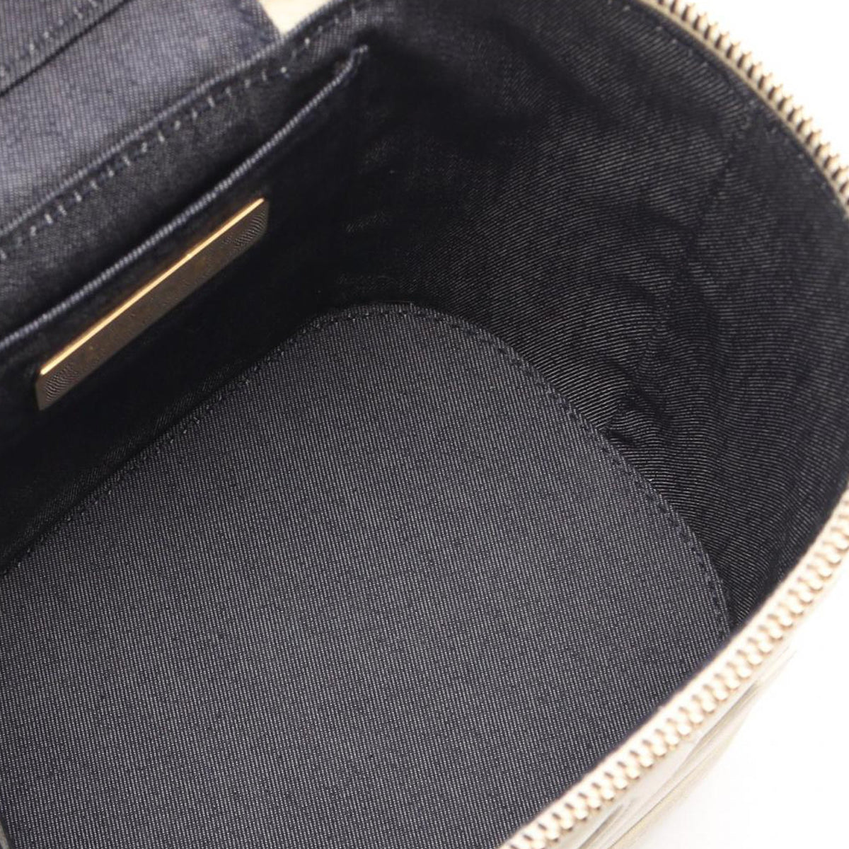 Chanel Lambskin CC Mania Vanity Case — White