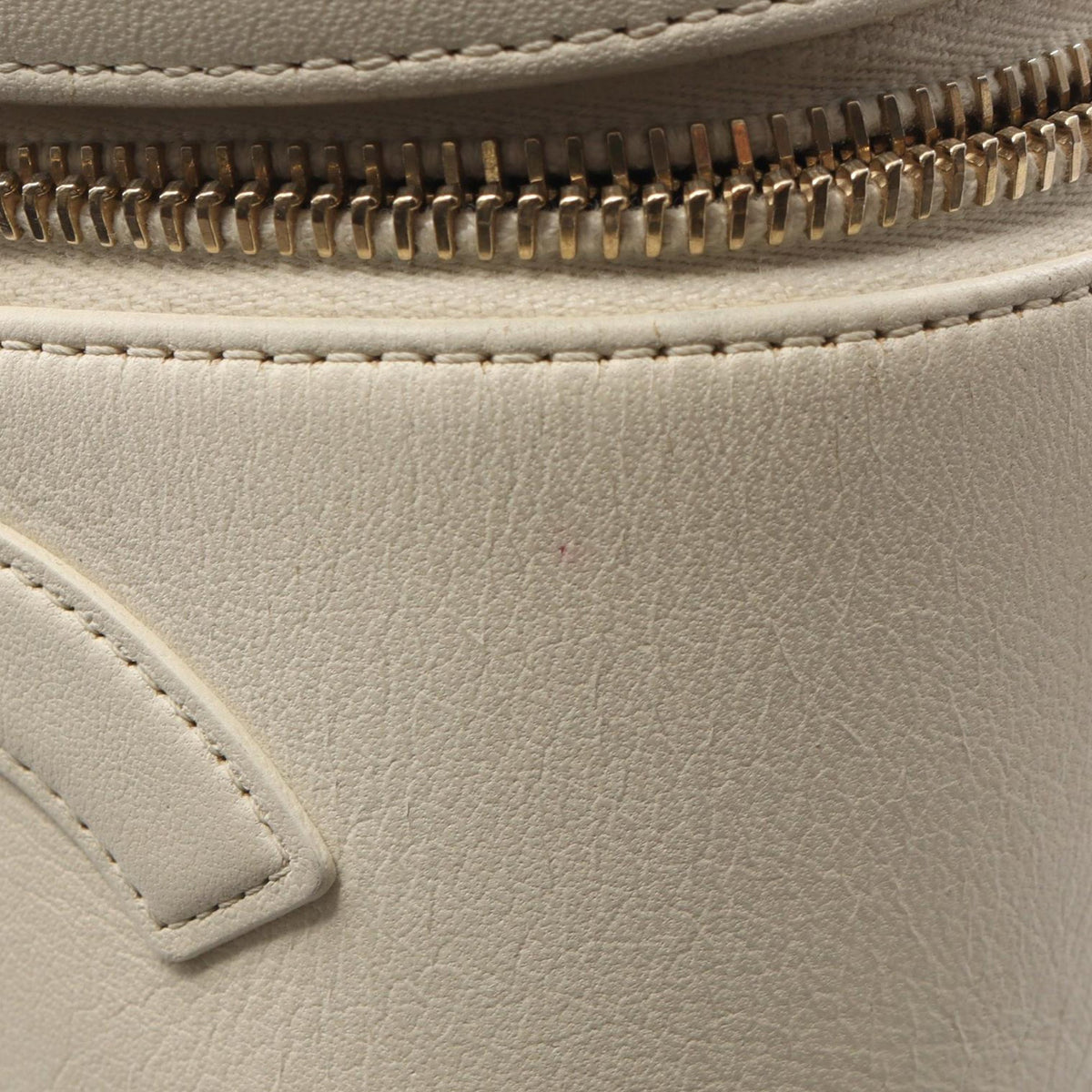 Chanel Lambskin CC Mania Vanity Case — White