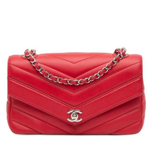 Chanel Medium Chevron Caviar Data Center Envelope Flap