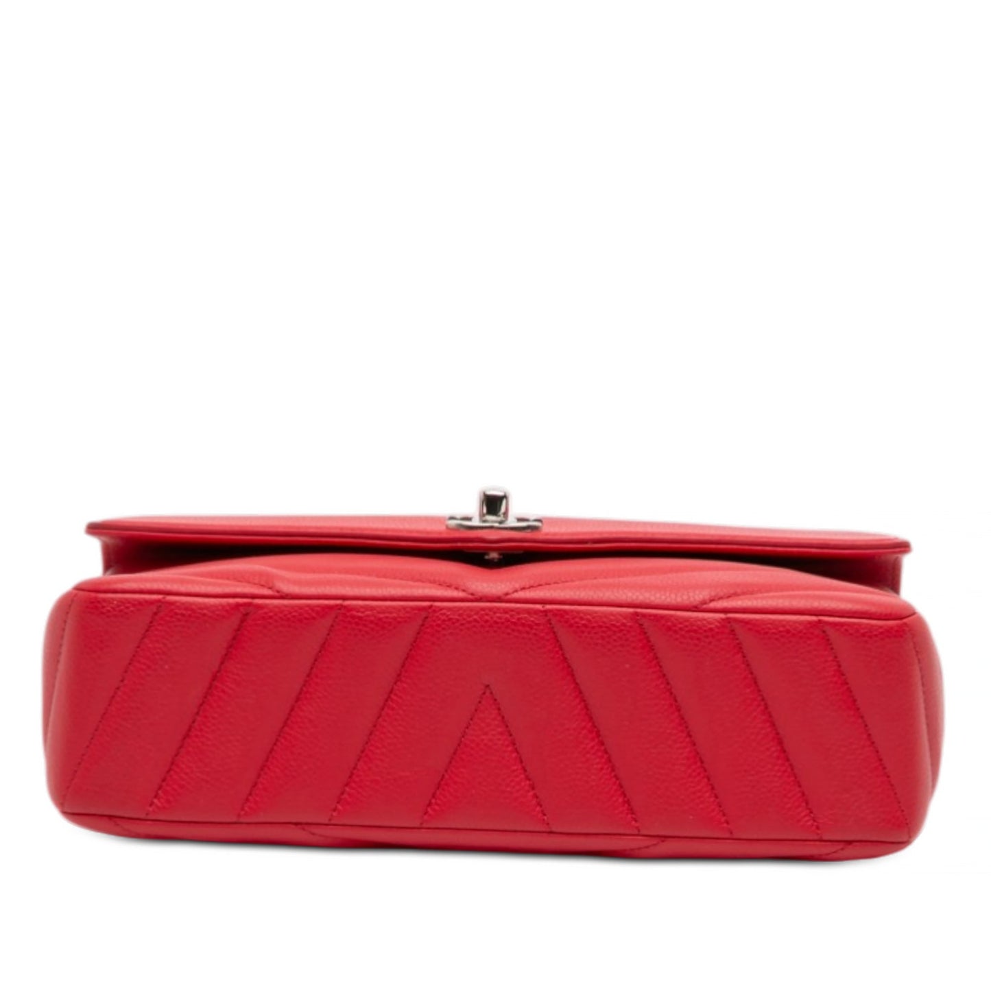 Chanel Medium Chevron Caviar Data Center Envelope Flap