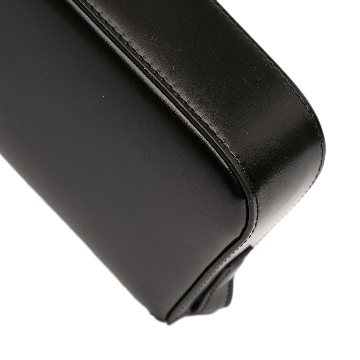 Celine Shiny Calfskin Triomphe Claude Shoulder Bag