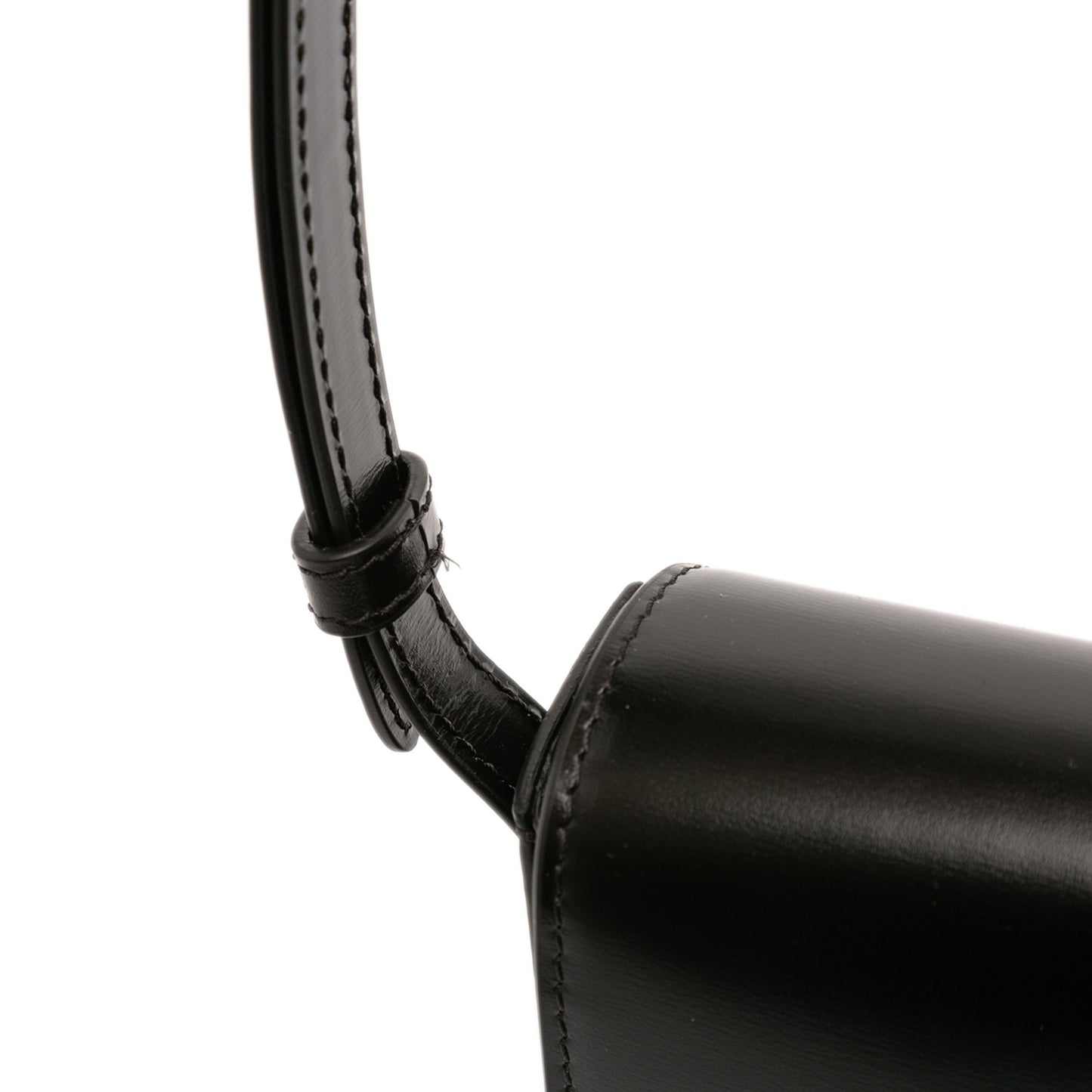 Celine Shiny Calfskin Triomphe Claude Shoulder Bag